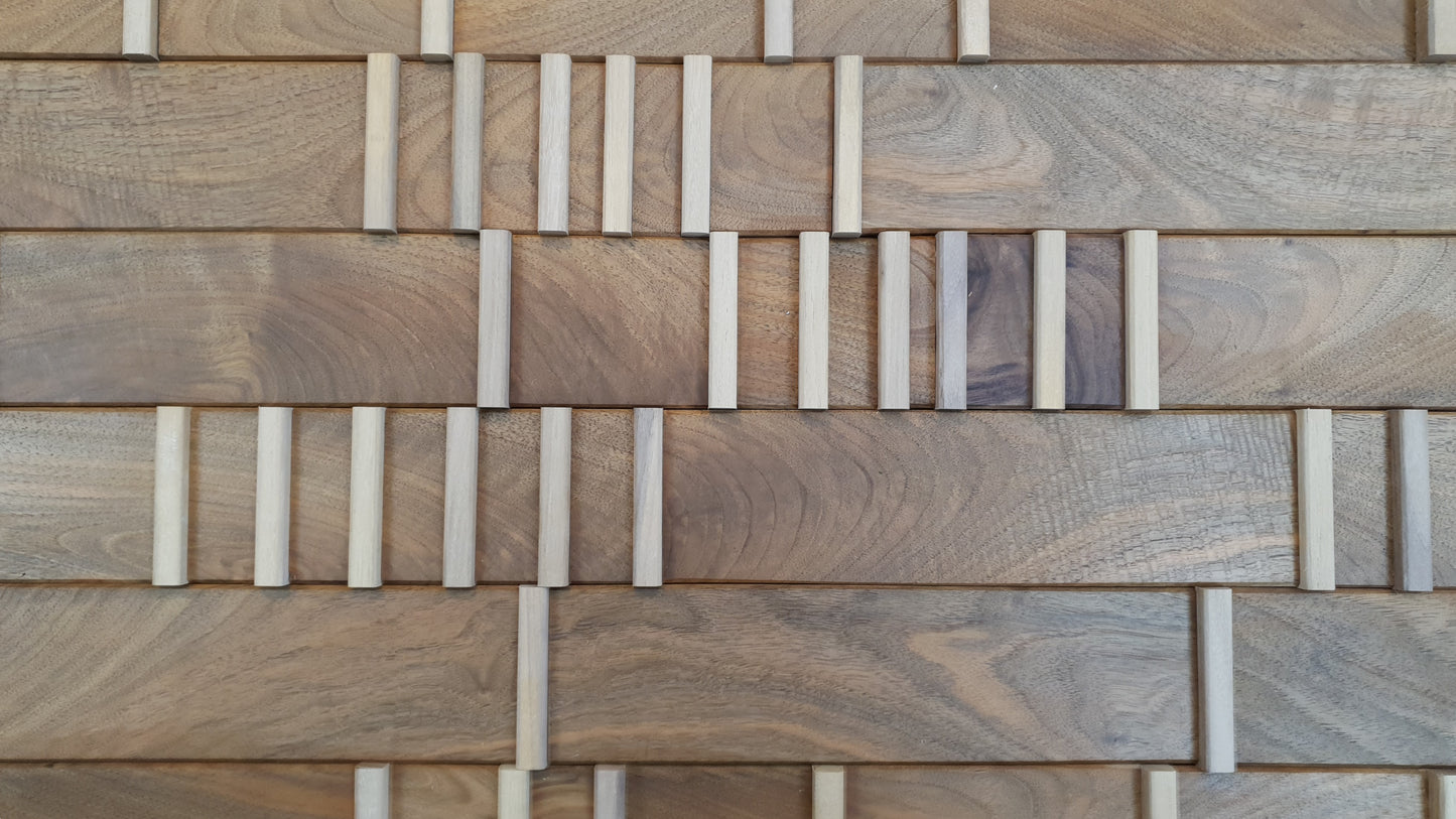 walnut wall panelling