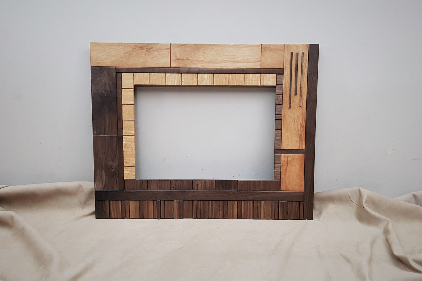 Handmade centrepiece wooden mirror frame