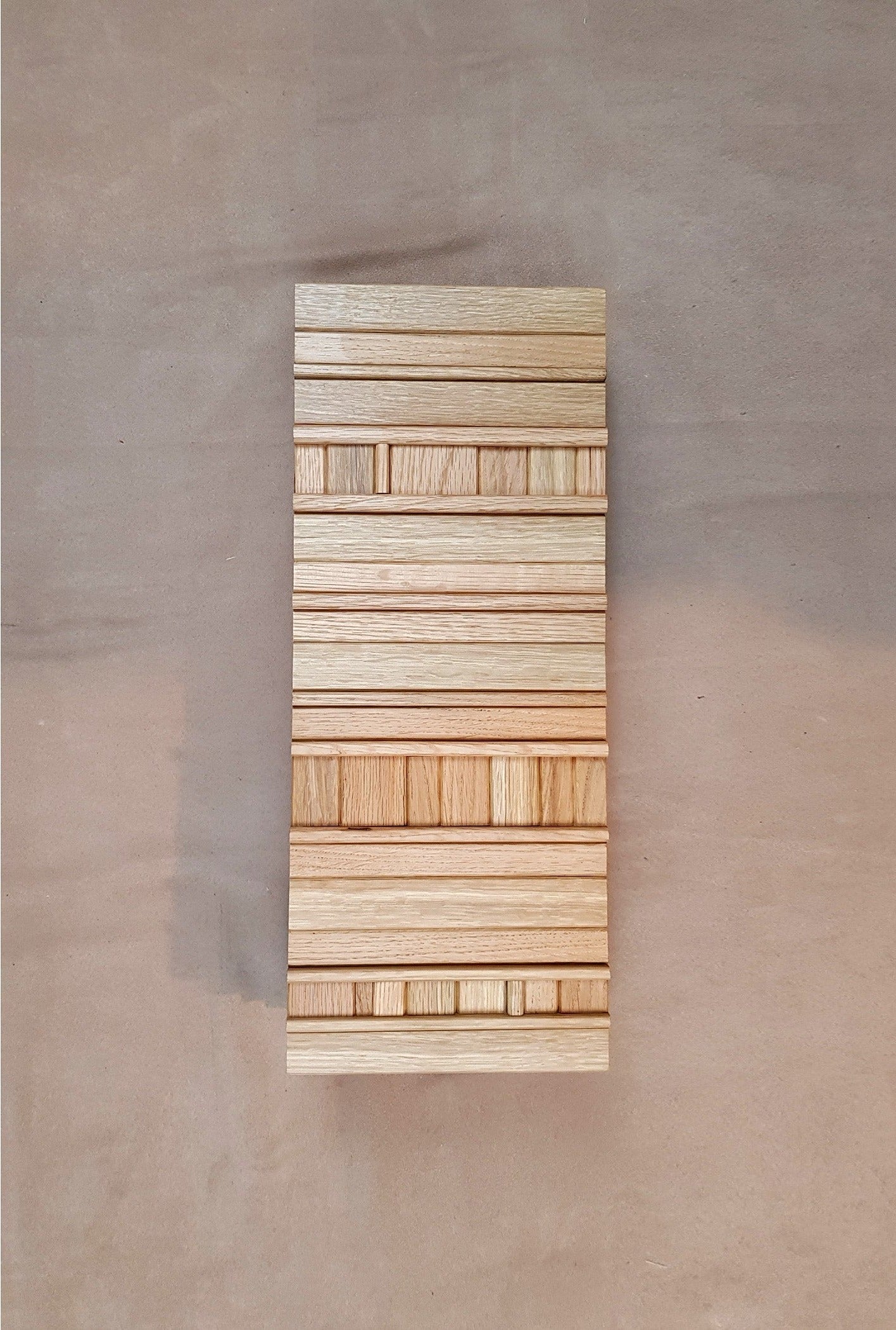 Custom made 3d mosaic wall tiles in oak