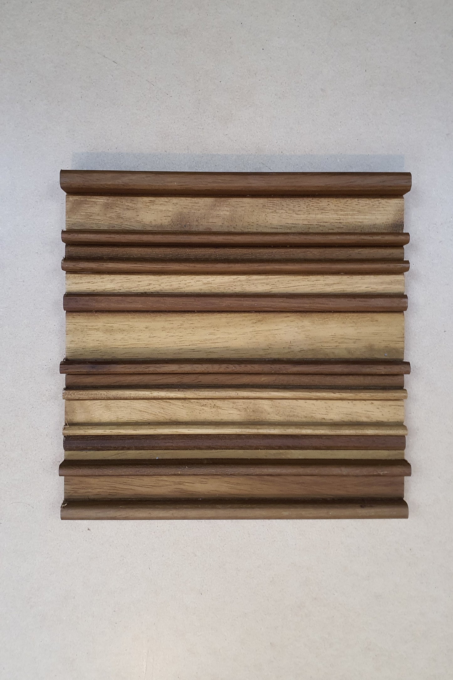 Diffuser tiles in mahogany