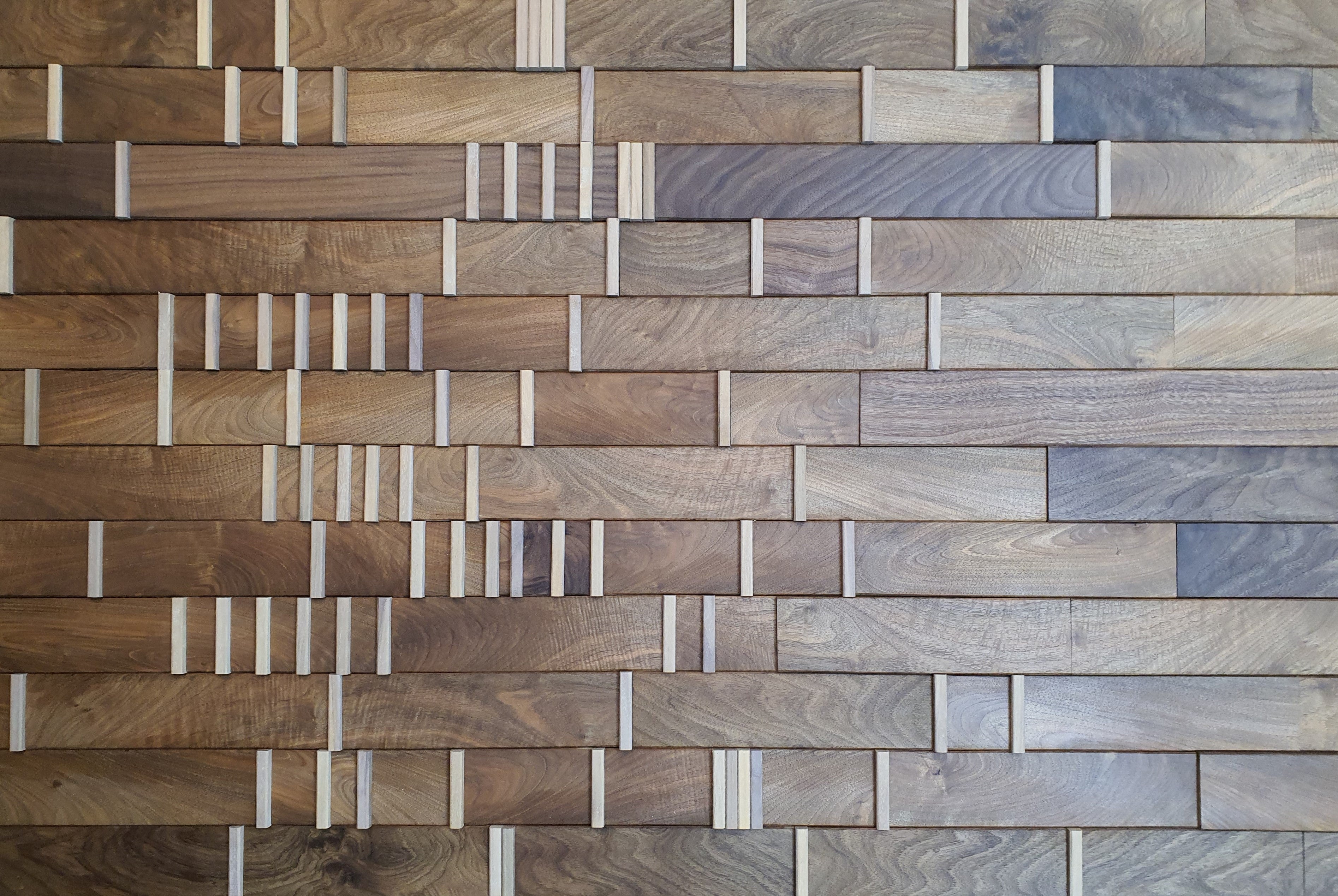 walnut wall panelling