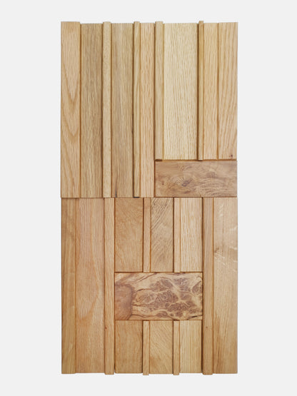 wood wall tile in oak