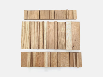 architectural wall tiles in oak