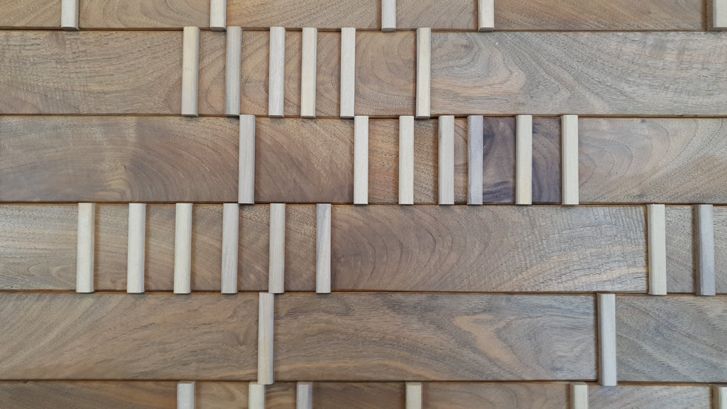 walnut wall panelling