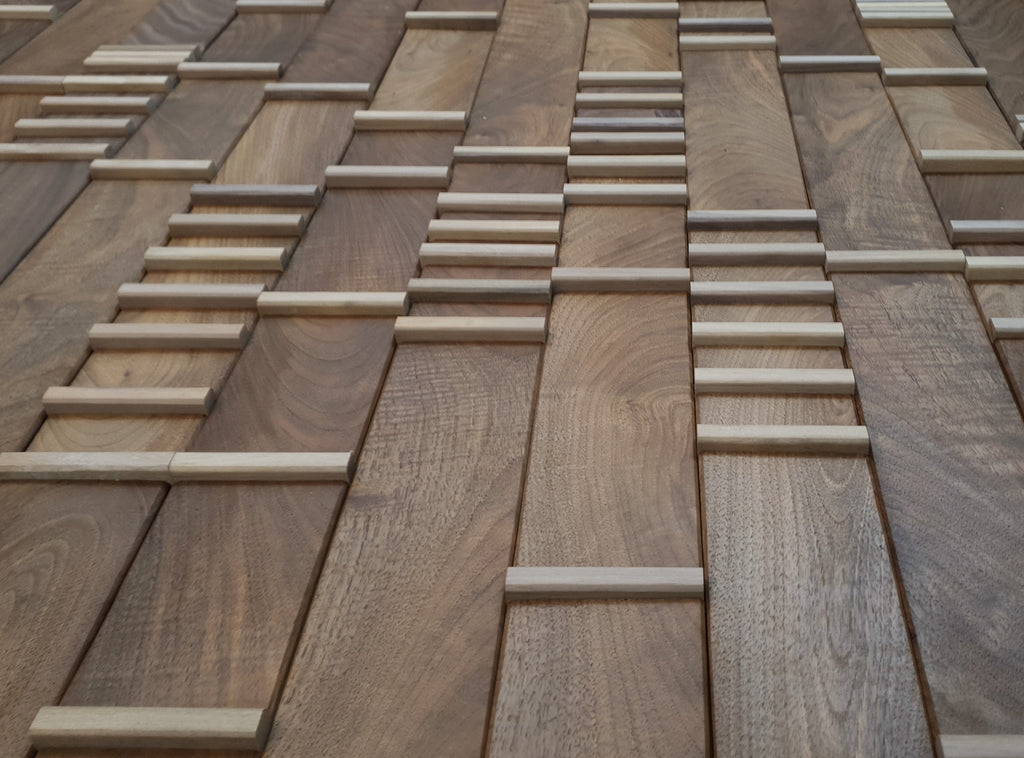 walnut wall panelling