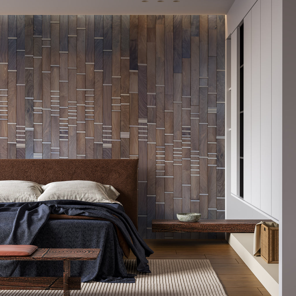 brown wall treatment