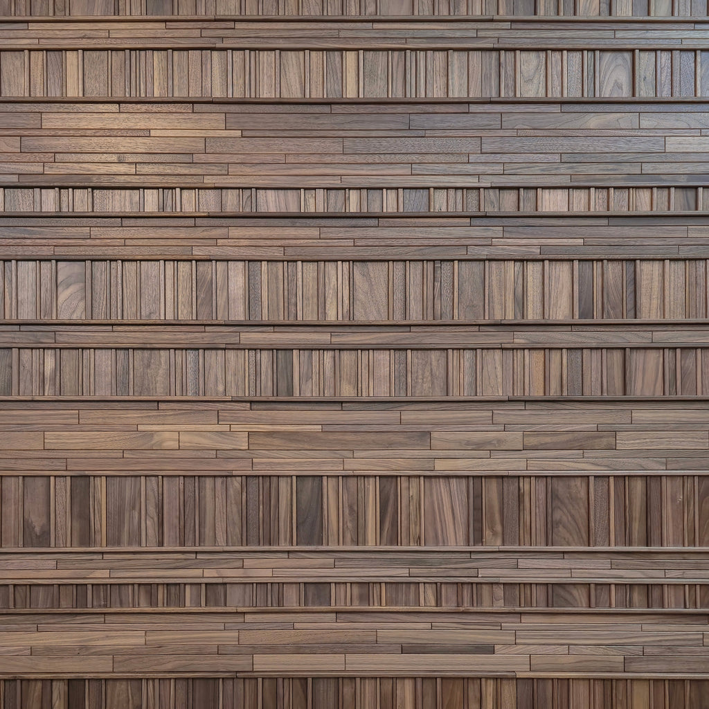 walnut wood wall tile