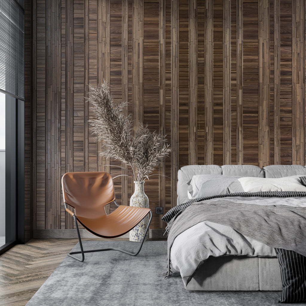 Walnut wood wall panels  