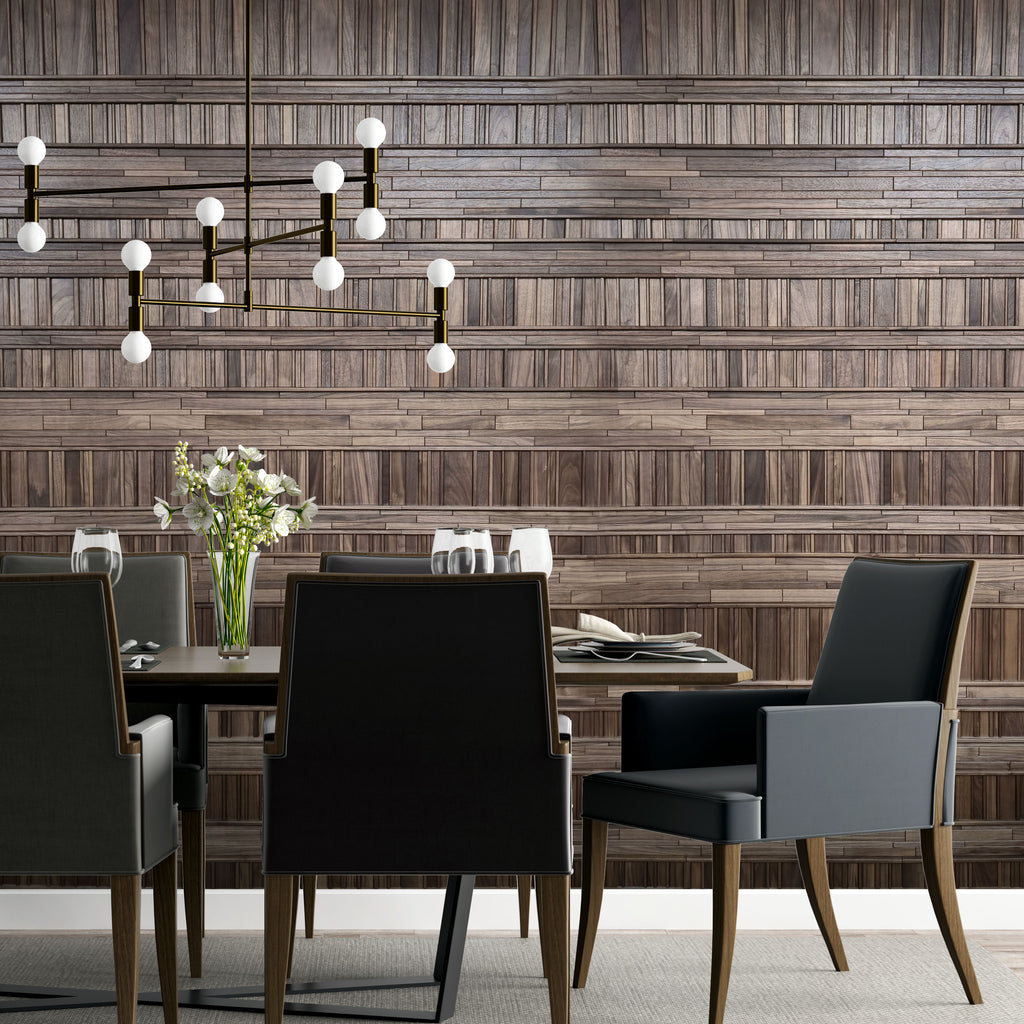 walnut wood wall tile mosaic 