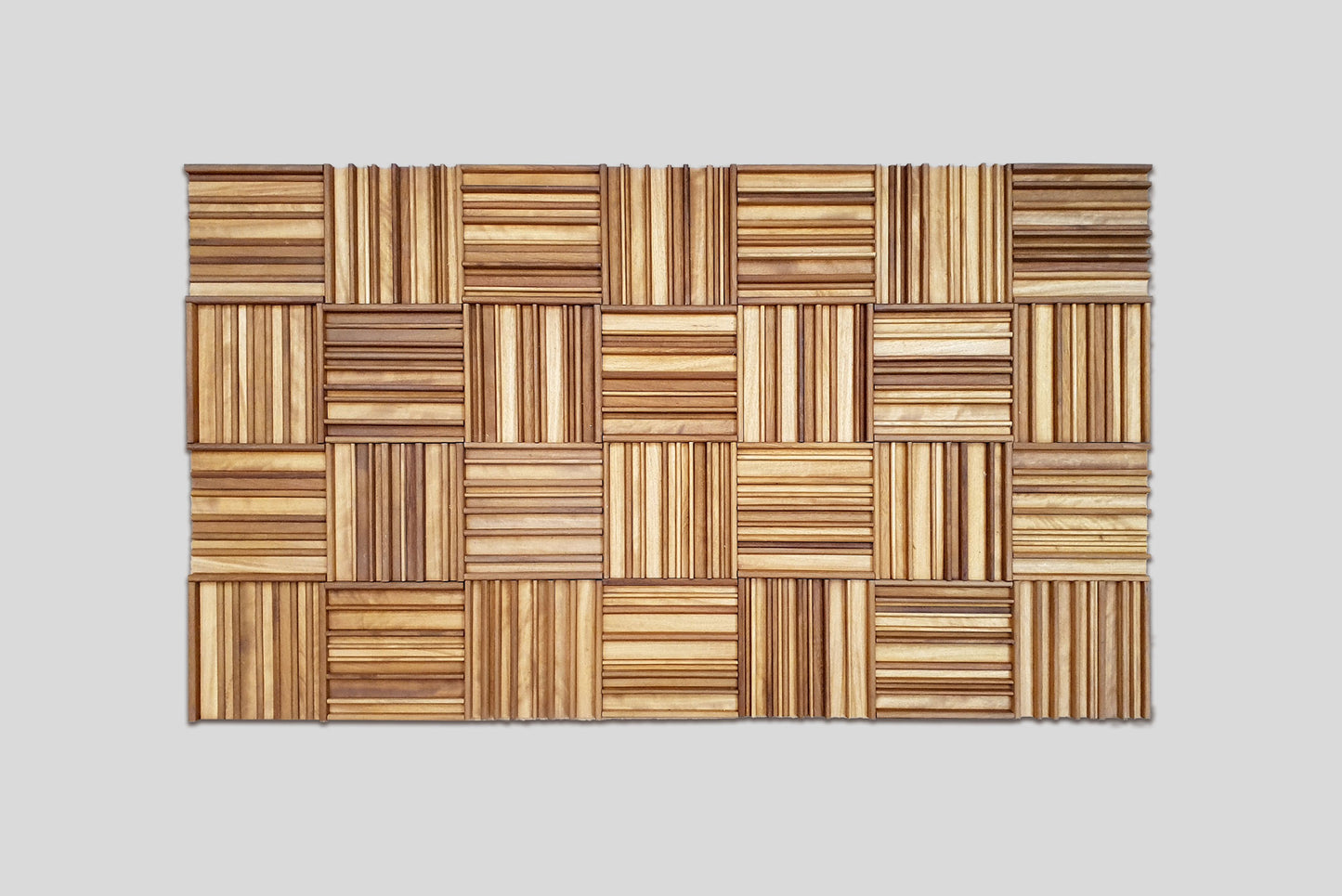 Diffuser tiles in mahogany