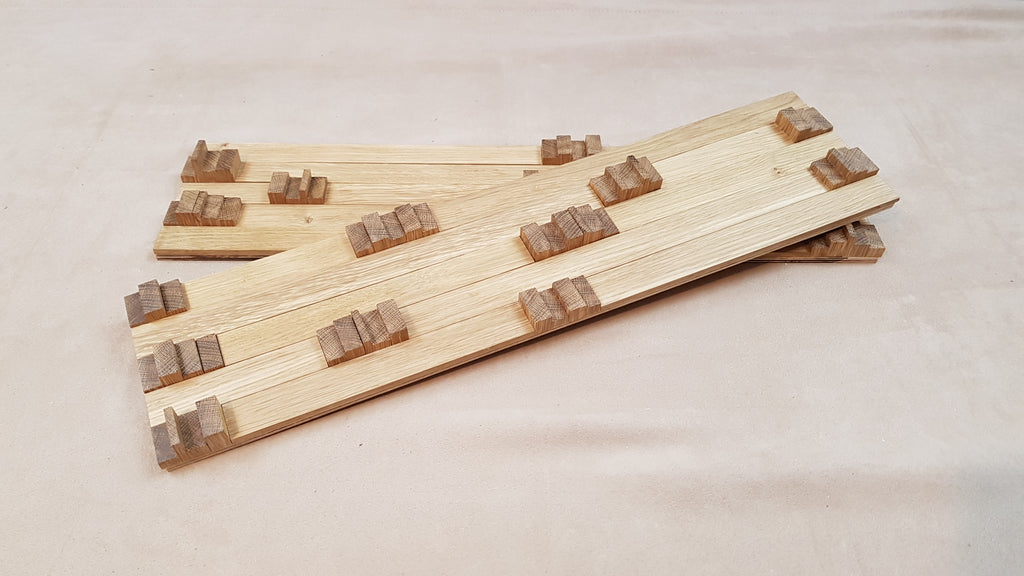 3D wall cladding panel in oak