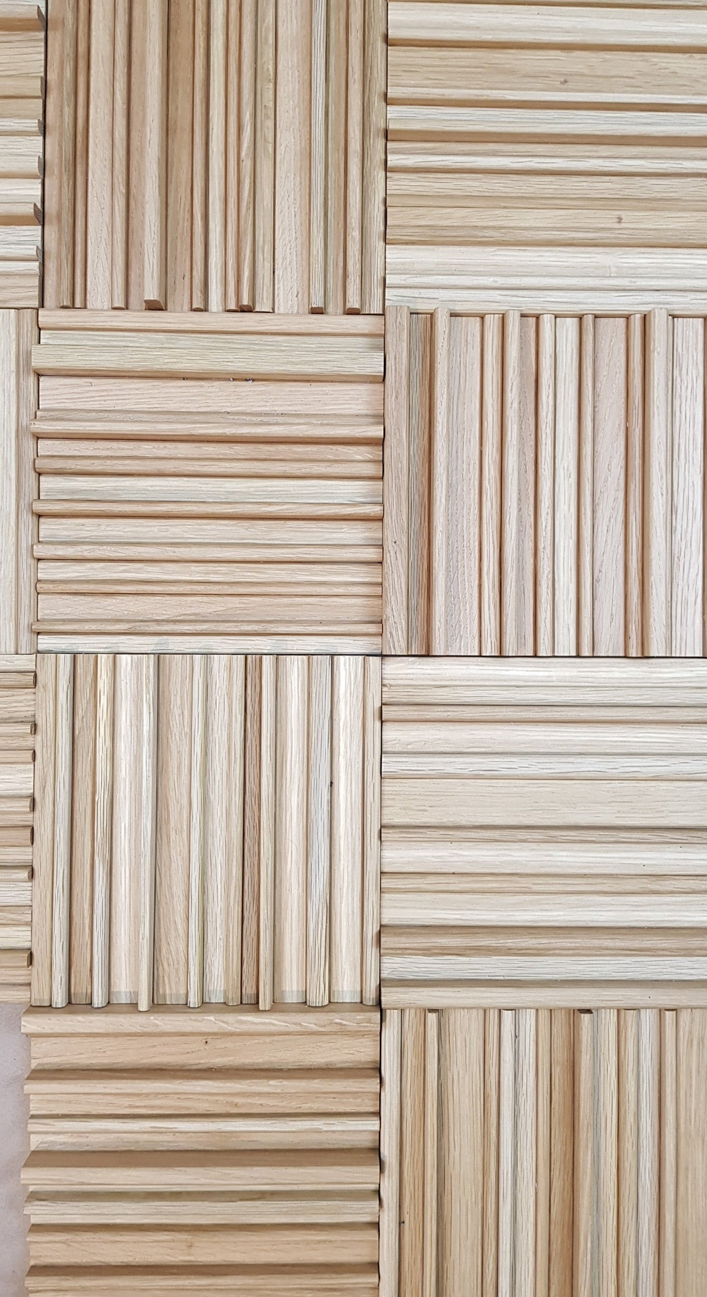 acoustic wall panel in oak - for high tones