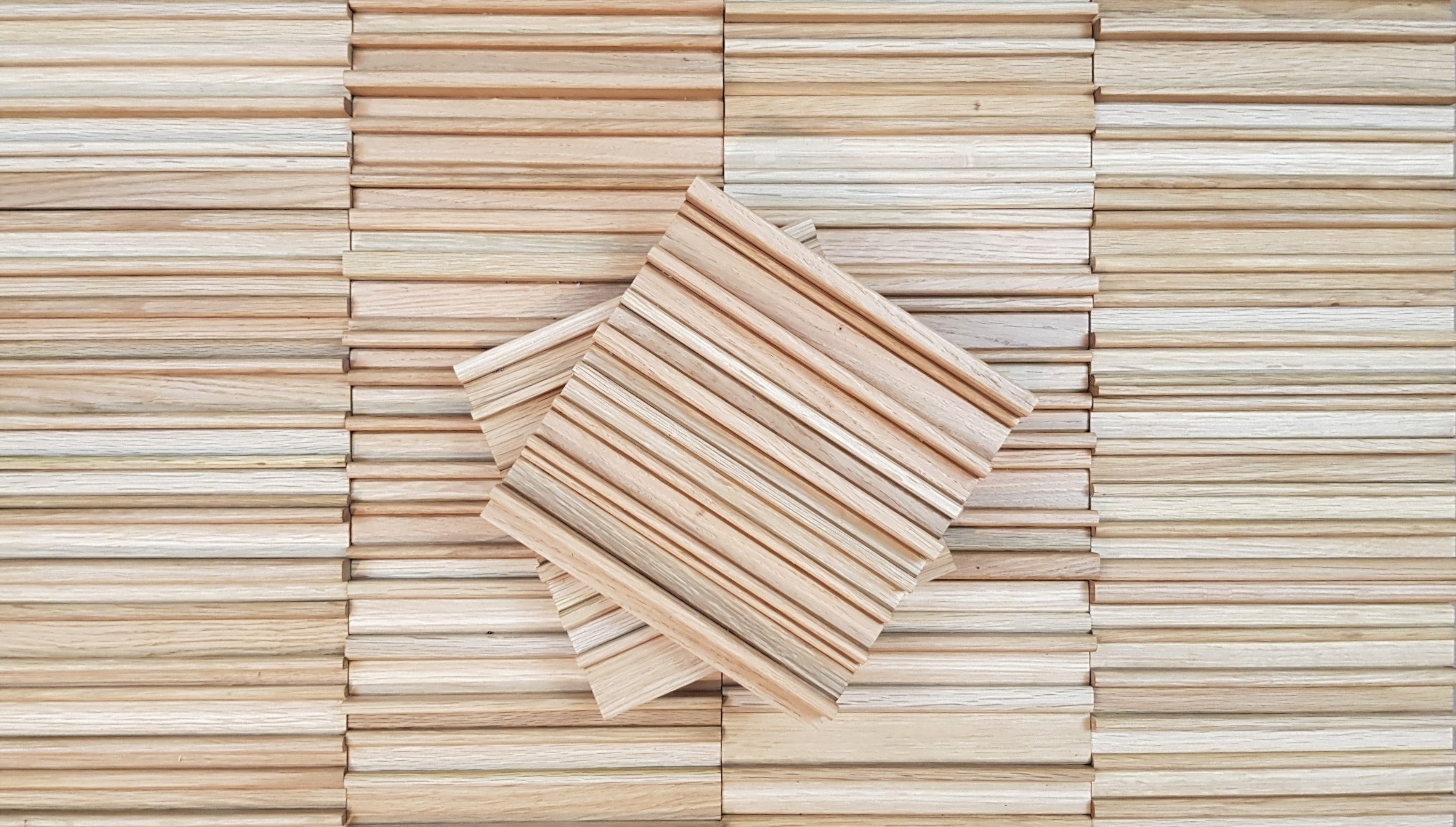 acoustic wall panel in oak - for high tones