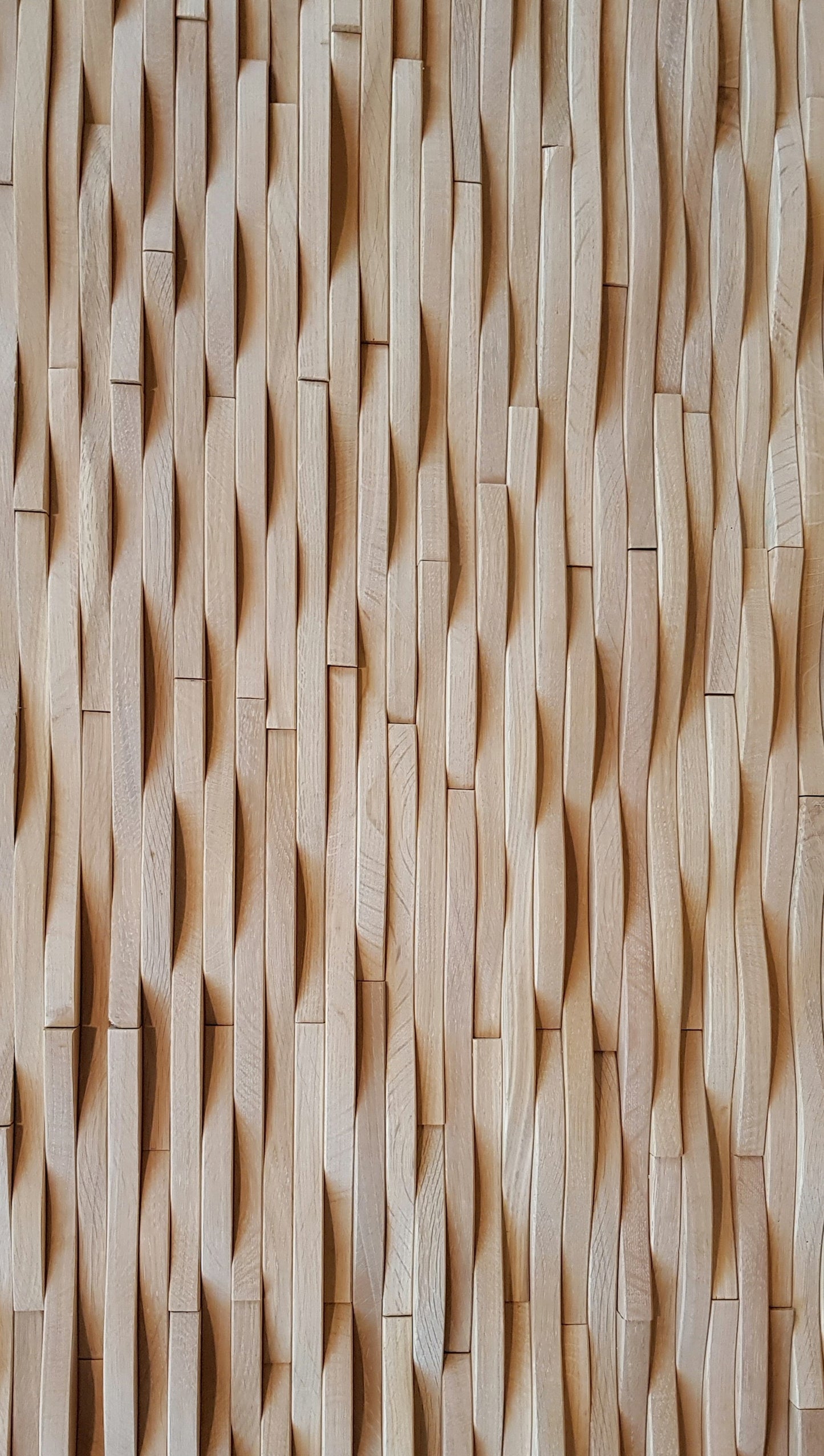 acoustic diffuser panel in oak for wall