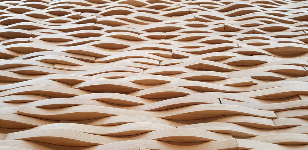 wooden random mosaic 