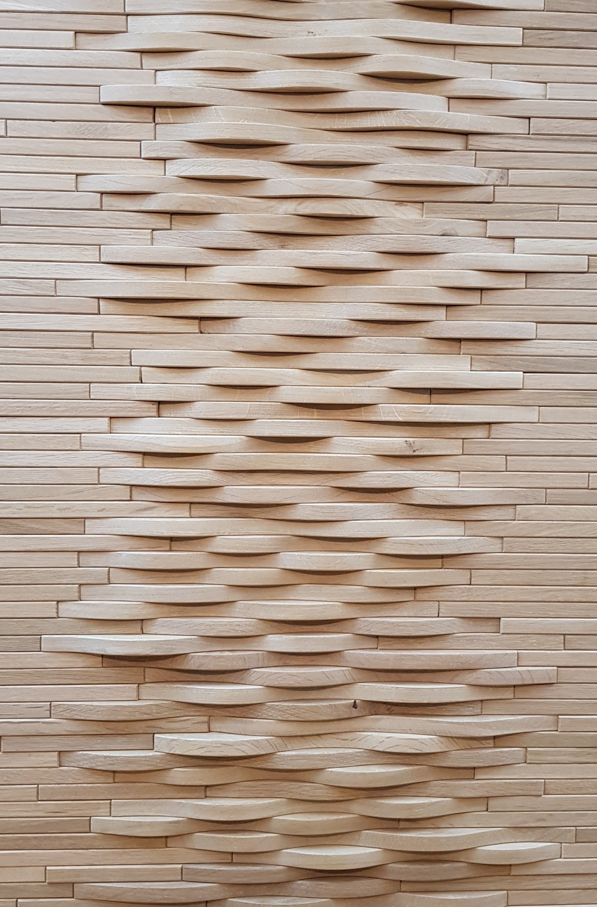 3d oak wall cladding in wavy pattern – Artimatum