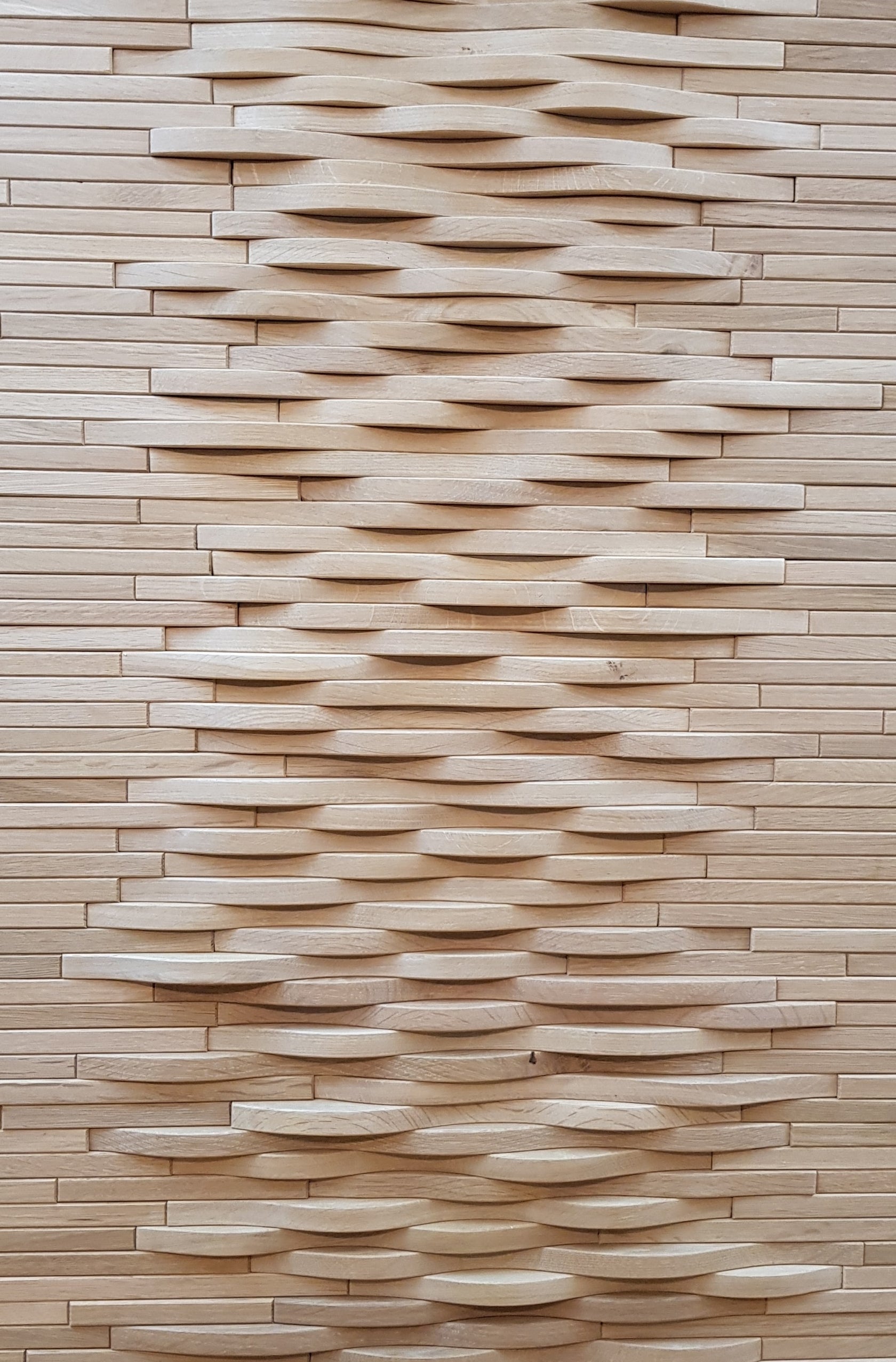 3d oak wall cladding in wavy pattern – Artimatum