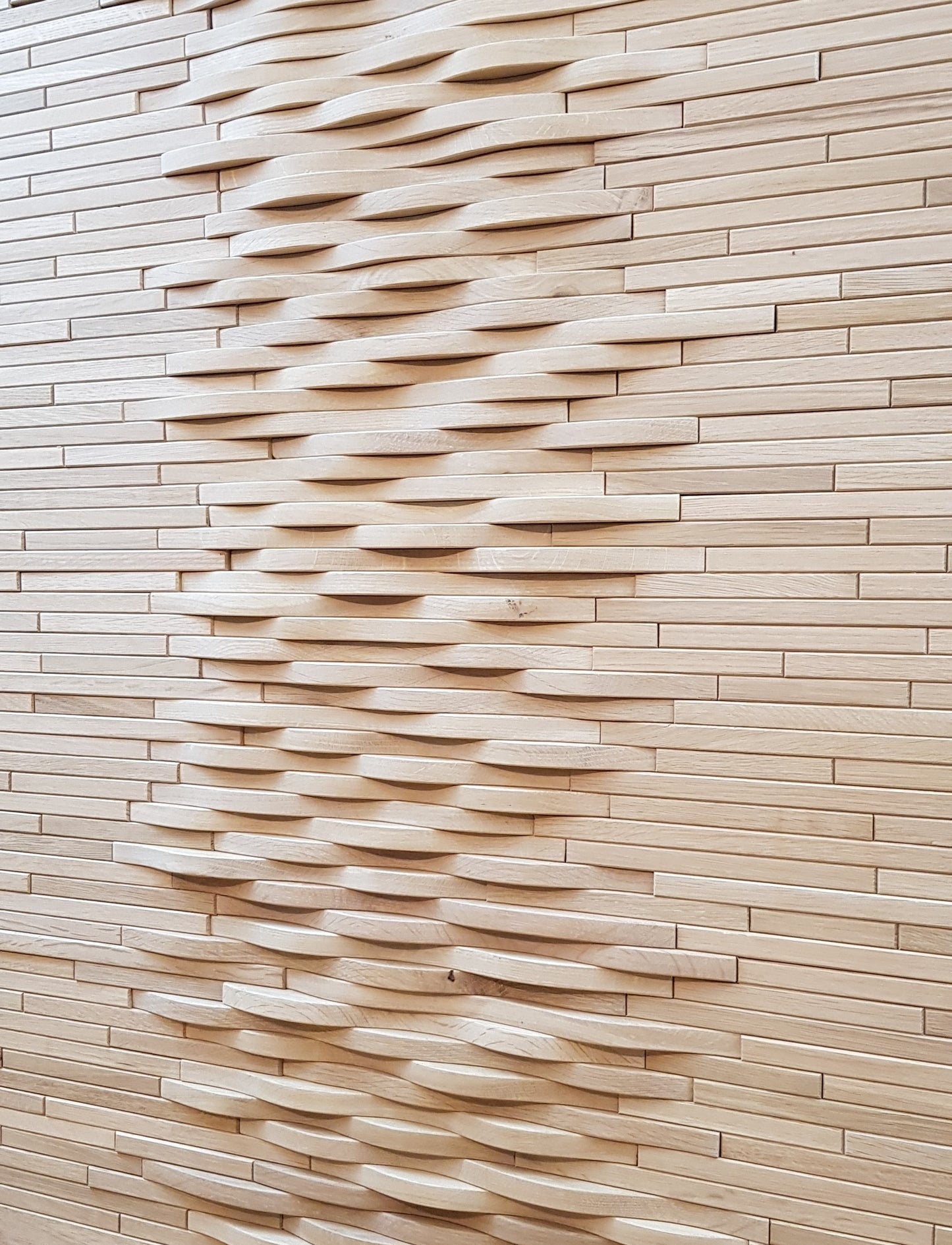 3d wavy pattern oak wall tile panel 