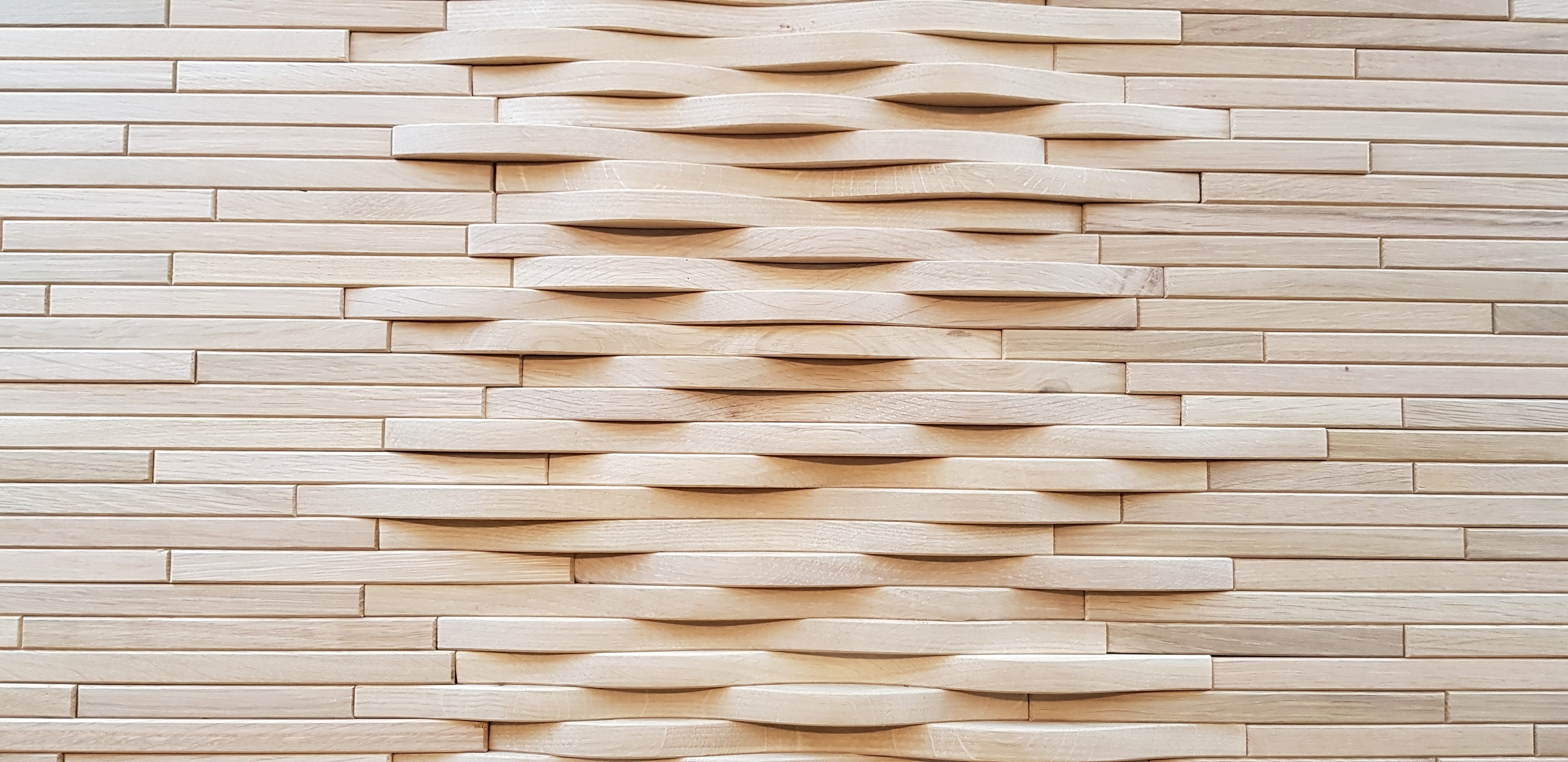 3d wavy pattern oak wall tile panel 
