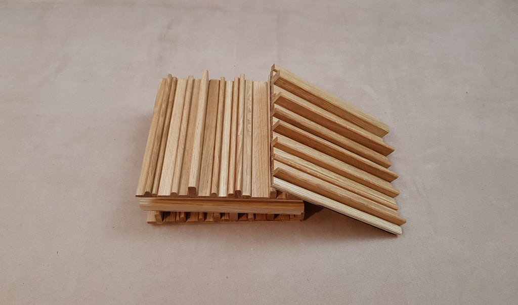 acoustic wall panel in oak - for high tones