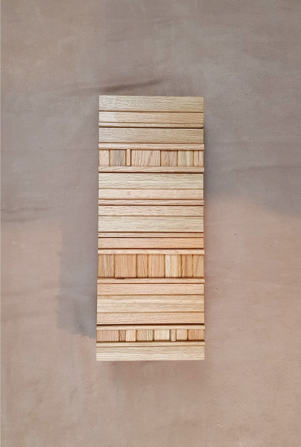 Custom made 3d mosaic wall tiles in oak